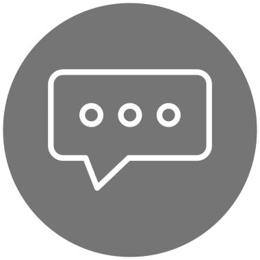 Konuş. Web simgesi basit illüstrasyon