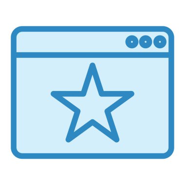 tarayıcı simgesi vektör illüstrasyonu