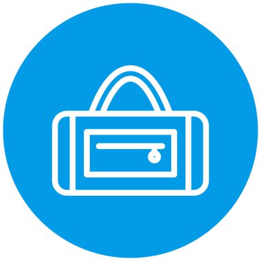 Çanta. Web simgesi basit illüstrasyon