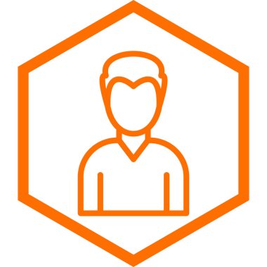 İnsan simgesinin vektör illüstrasyonu