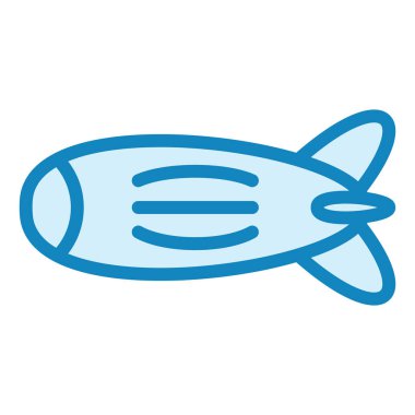 Zeplin. Web simgesi basit illüstrasyon 