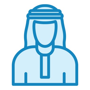 Arap modern simge vektör illüstrasyonu 