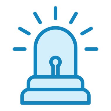 Siren sesi. Web simgesi basit illüstrasyon 