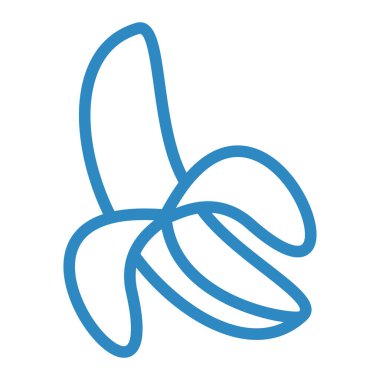 muz ikonu vektör çizimi