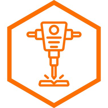 Bir inşaat simgesinin vektör illüstrasyonu