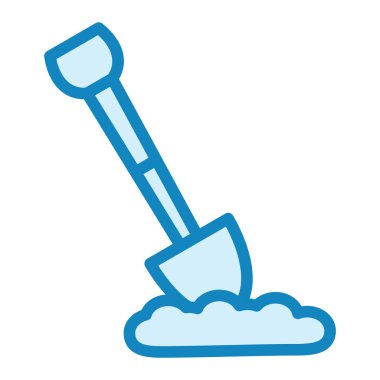 Kürek. Web simgesi basit illüstrasyon 