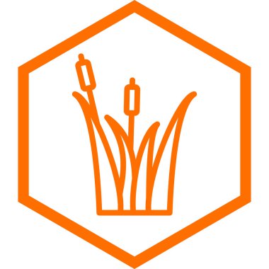 Lale ikonunun çizimi. beyaz arkaplanda izole.