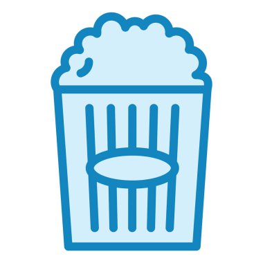 Patlamış mısır modern ikon vektör çizimi 