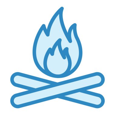 ateş alevi simgesi vektör illüstrasyon tasarımı