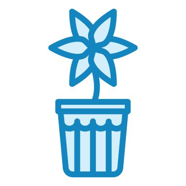 Saksı. Web simgesi basit illüstrasyon 