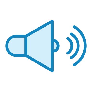 Ses simgesi vektör illüstrasyonu