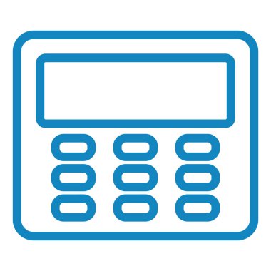 hesap makinesi simgesi, vektör illüstrasyonu