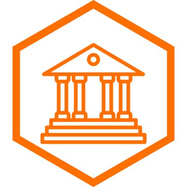 Banka oluşturma vektör simgesi düzenlenebilir hat ana hatları web ve mobil simgeleri