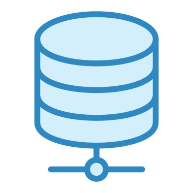 veritabanı. Web simgesi basit illüstrasyon