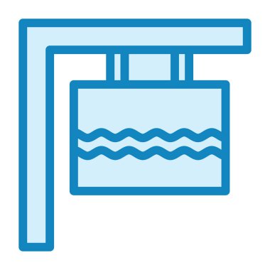 River İmza Modern ikon vektör illüstrasyonuName  