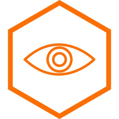 Göz simgesinin vektör illüstrasyonu