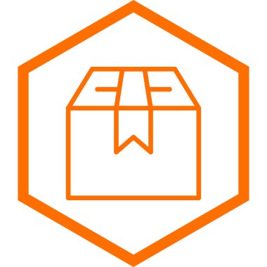 kutu simgesi, vektör illüstrasyonu