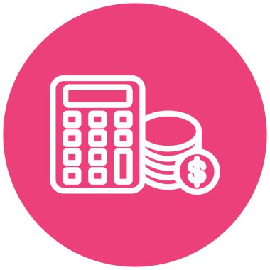 Para için. Web simgesi basit illüstrasyon