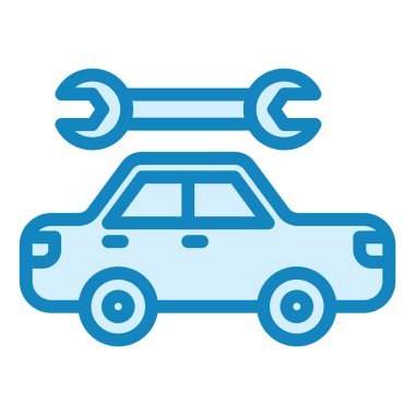 Araba konumu rozeti, harita simgesi simgesi. vektör illüstrasyonu