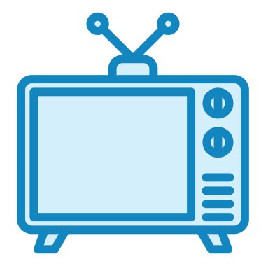 Televizyon. Web simgesi basit illüstrasyon