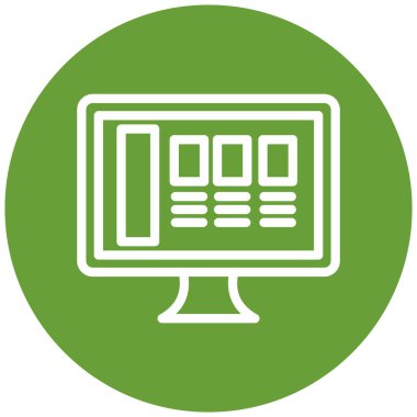 seo modern simgesinin vektör illüstrasyonu