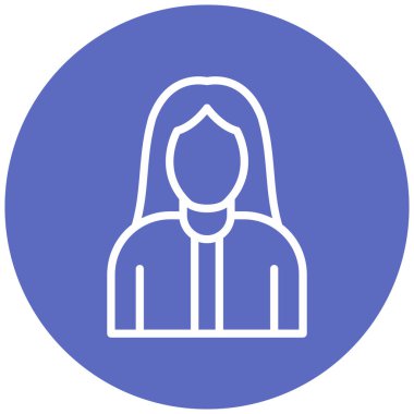 avatar. Web simgesi basit illüstrasyon