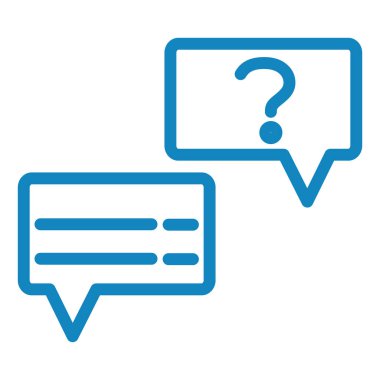 Sohbet kabarcığı vektör illüstrasyonu