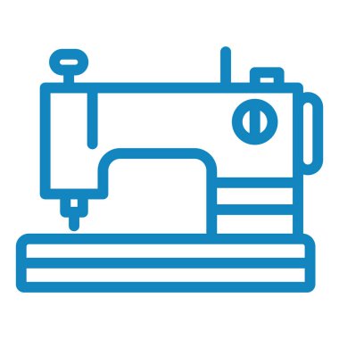 Dikiş makinesi. Basit resimleme