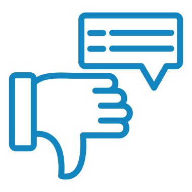 El işareti simge vektörü. İnce çizgi işareti. izole edilmiş sınır sembolü çizimi