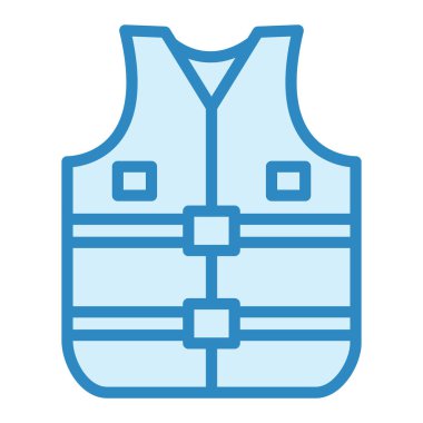 Yelek modern simge vektör illüstrasyonu 