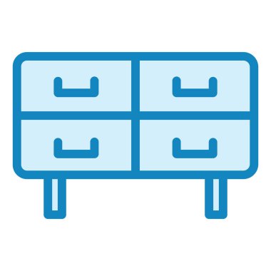 Çekmece modern simge vektör illüstrasyonu