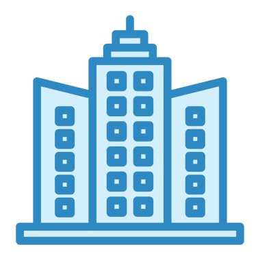 Gökdelen. Web simgesi basit illüstrasyon