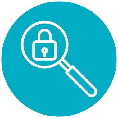 Büyüteç simgesi. vektör illüstrasyonu