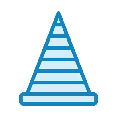 Trafik Konisi Modern simge vektör illüstrasyonu 