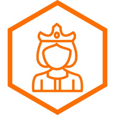 Modern simge işaretinin vektör illüstrasyonu