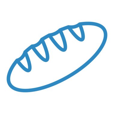 ekmek ikonu vektör illüstrasyonu