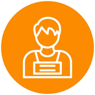 İş adamı simgesinin vektör illüstrasyonu