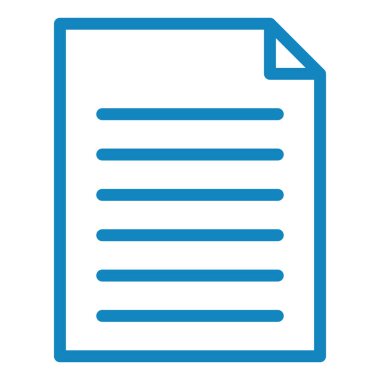 Belge. Web simgesi basit illüstrasyon