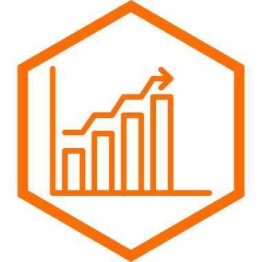 iş grafiği simgesi, vektör illüstrasyonu