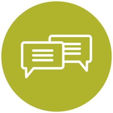 Konuş. Web simgesi basit illüstrasyon