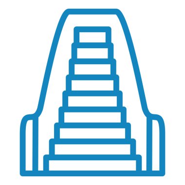 Merdivenler. Web simgesi basit illüstrasyon