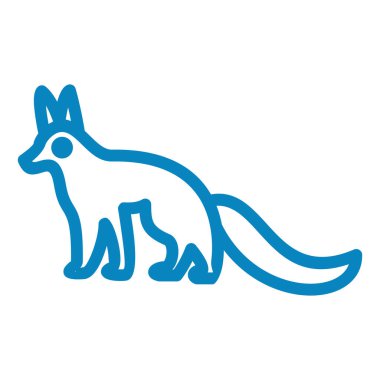 kanguru simgesi vektör illüstrasyonu