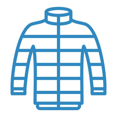 Ceket. Web simgesi basit illüstrasyon