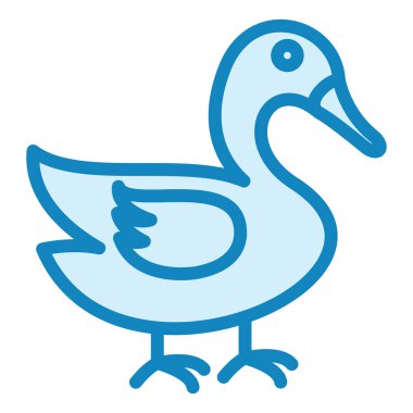 Kuğu modern ikon vektör illüstrasyonu 