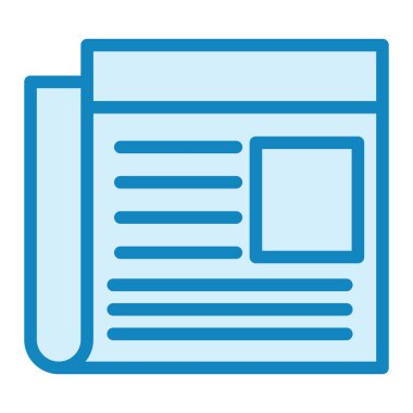 gazete simgesi vektör illüstrasyonu