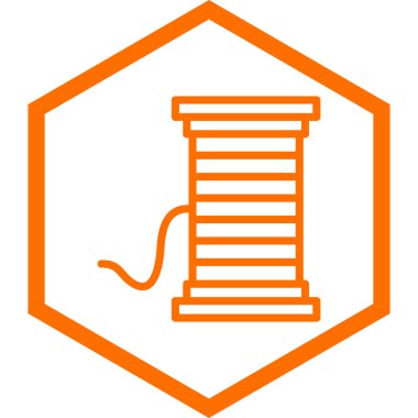 İp simgesi. vektör illüstrasyonu