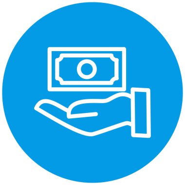 Para için. Web simgesi basit illüstrasyon