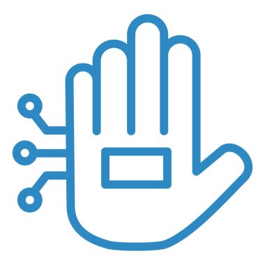 Eldivenli el. Basit tasarım