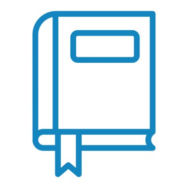 Kitap. Web simgesi basit illüstrasyon