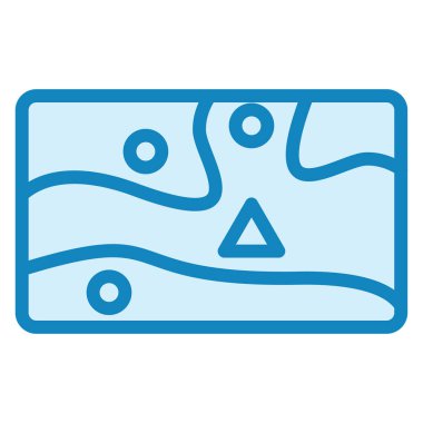 Oyun Haritası. Web simgesi basit illüstrasyon 